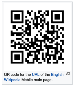 QR code for Wikipedia.