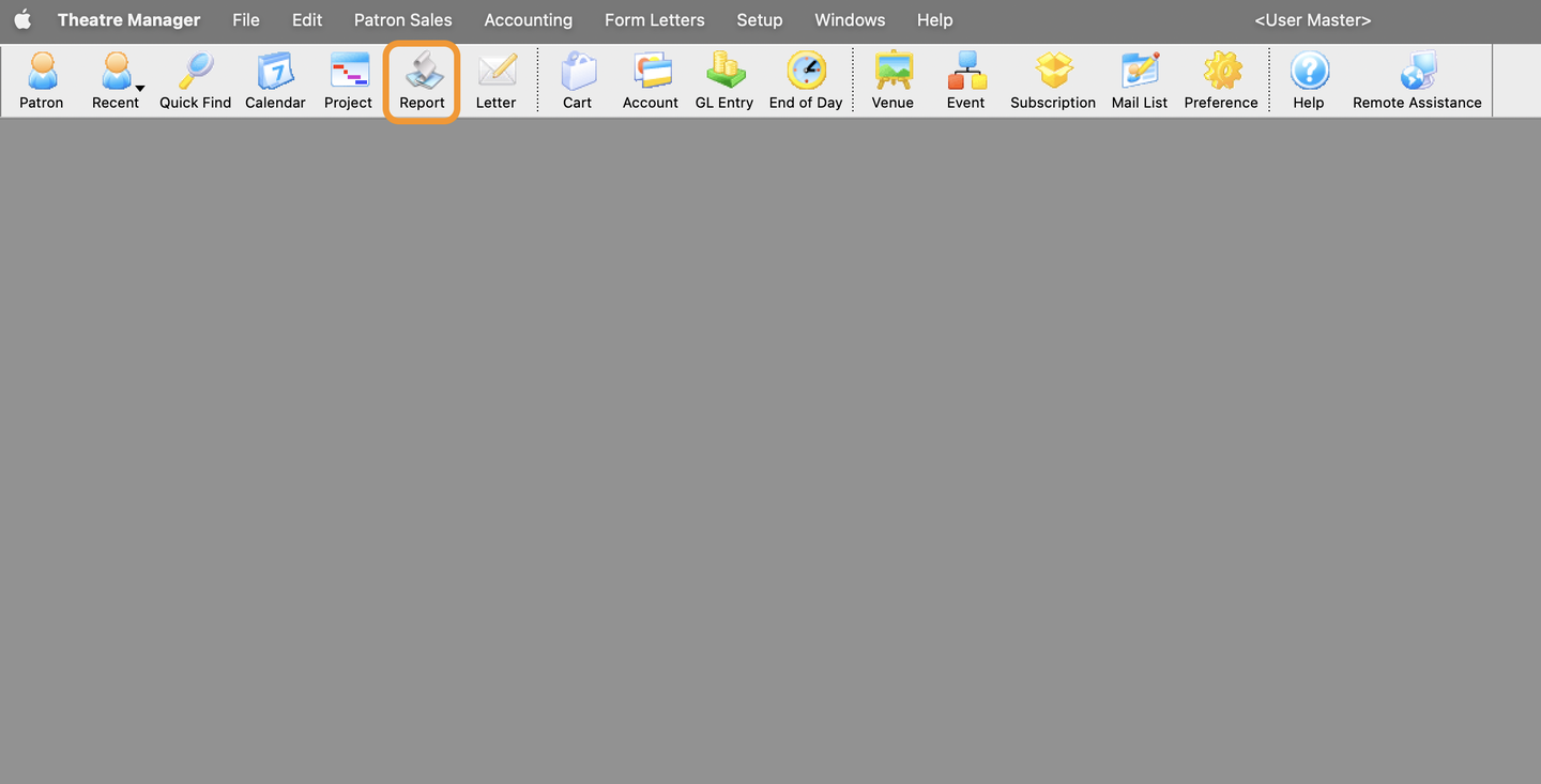 Main Toolbar