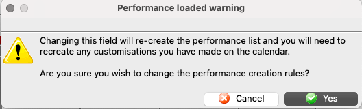 Performance Preview Confirmation Alert