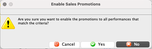 Enable Promotion Confirmation Dialogue