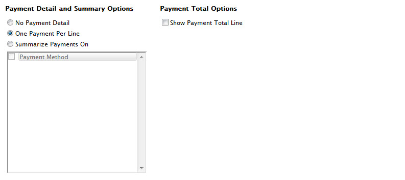 Payments Tab