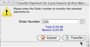 Transfer Payment Window