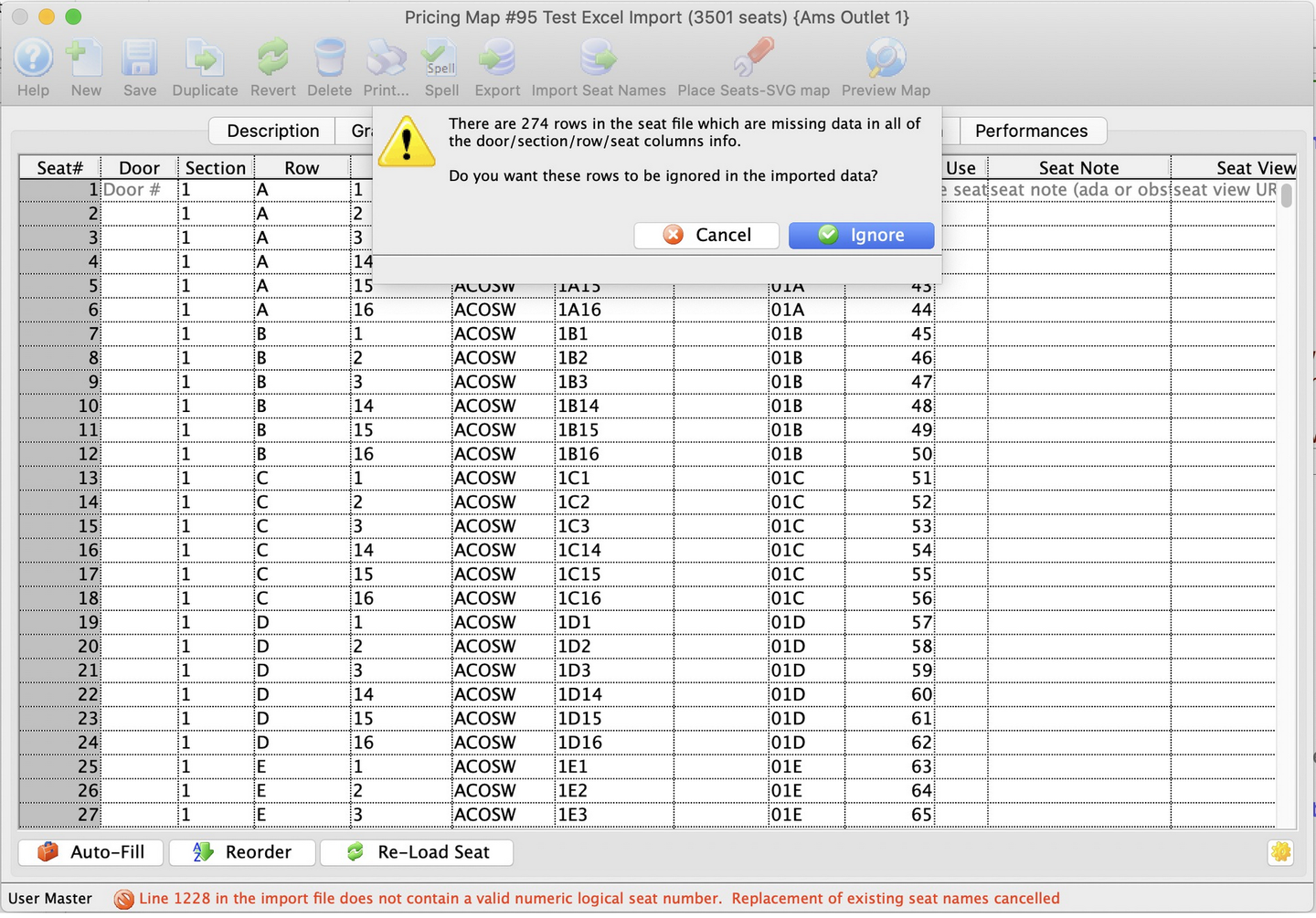 Theatre Manager Manual Importing Seat Names