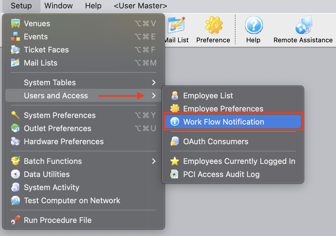 Setup >> Users and Access >> Workflow Notifications
