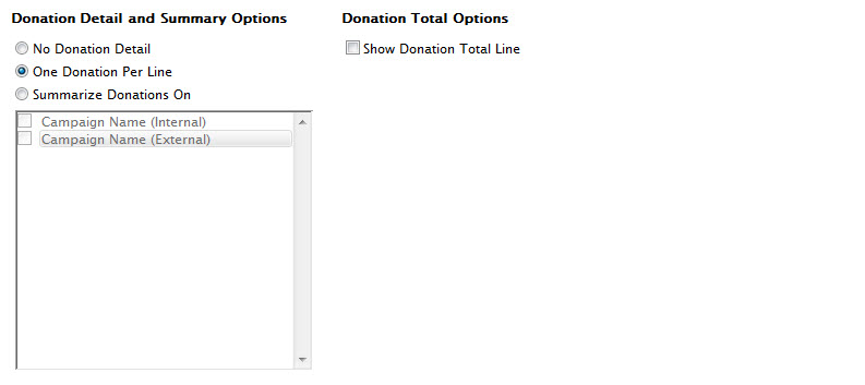 Donations Tab