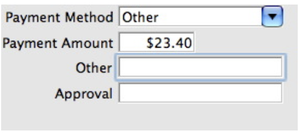 Payment Method Drop Down