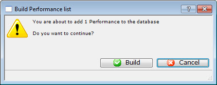 Add Performance Confirmation Dialogue