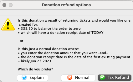 Donation Refund Confirmation Popup