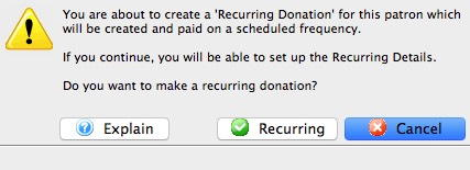 Recurring Template Confirmation Popup (from a single donation)