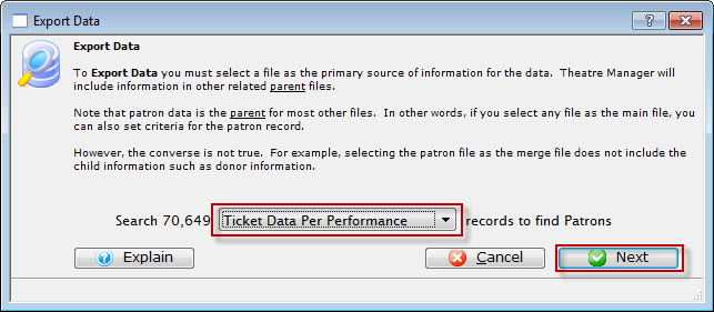 Select Data File
